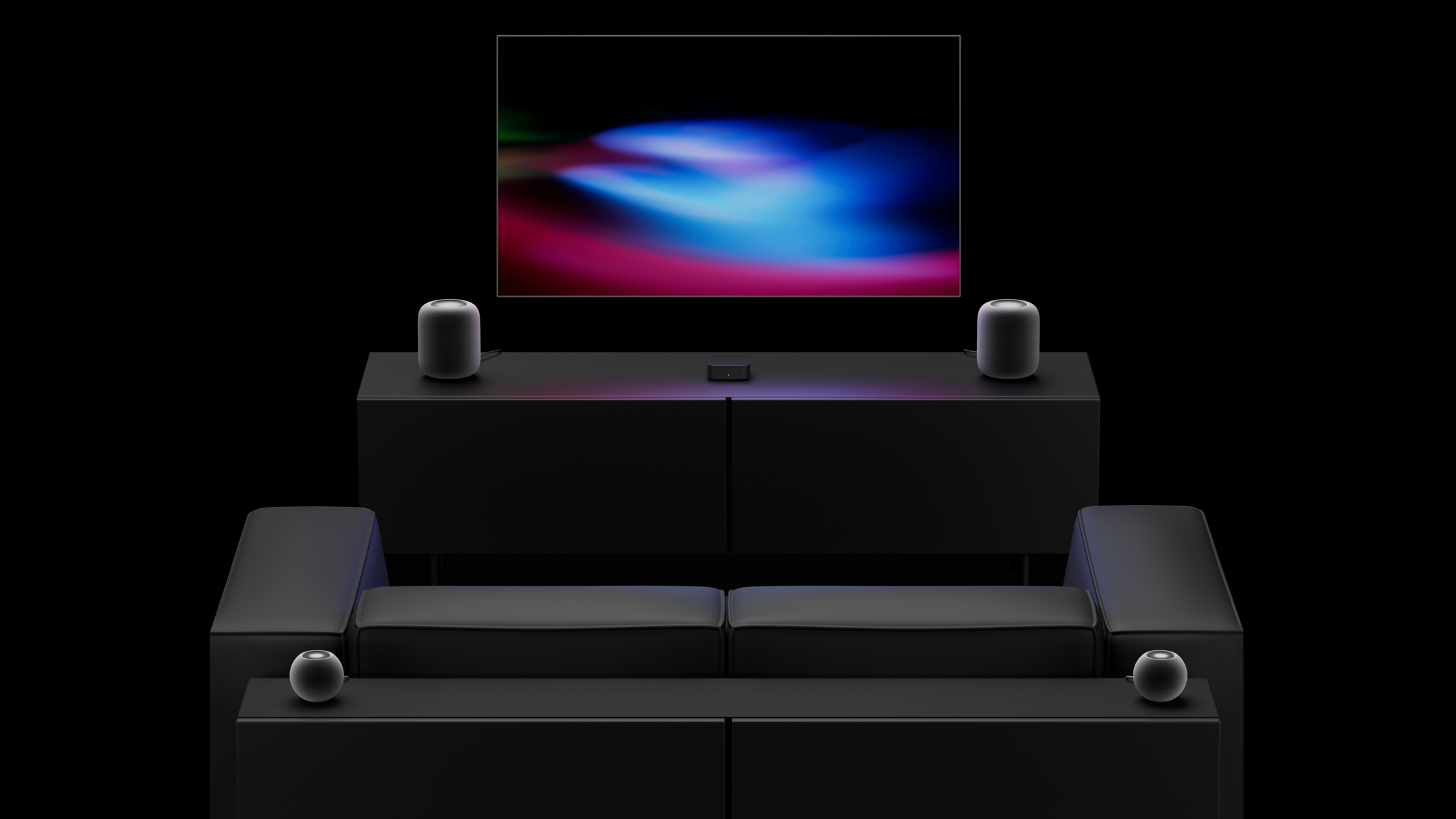 Apple TV 4K presenta audio envolvente con HomePods