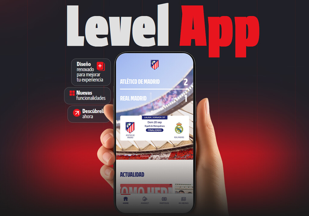 Nueva app oficial del Atlético de Madrid para aficionados