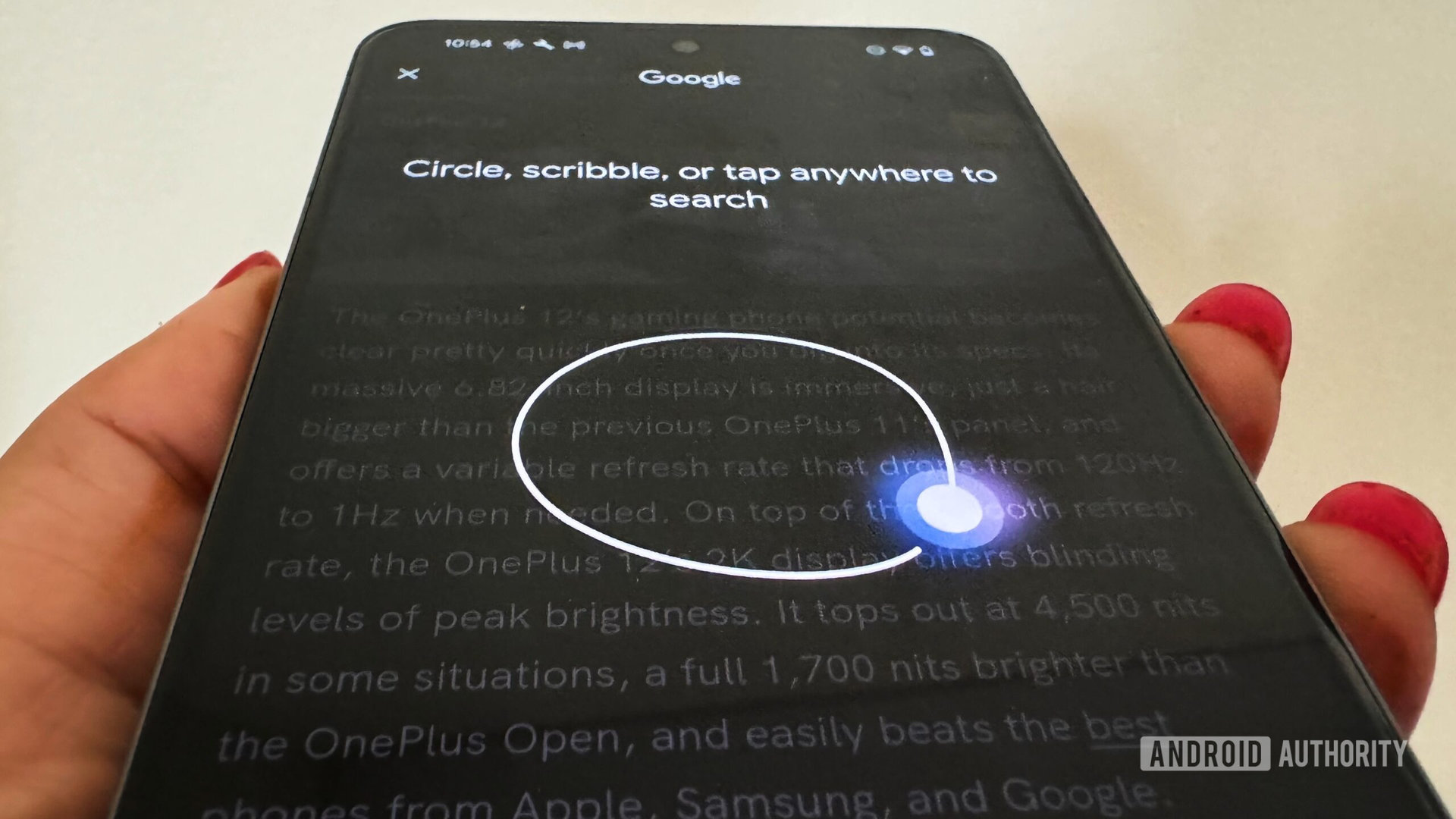 Google reminds Android users of scam detection tool Circle to Search