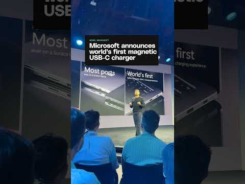 Microsoft presenta el primer cargador USB-C magnético