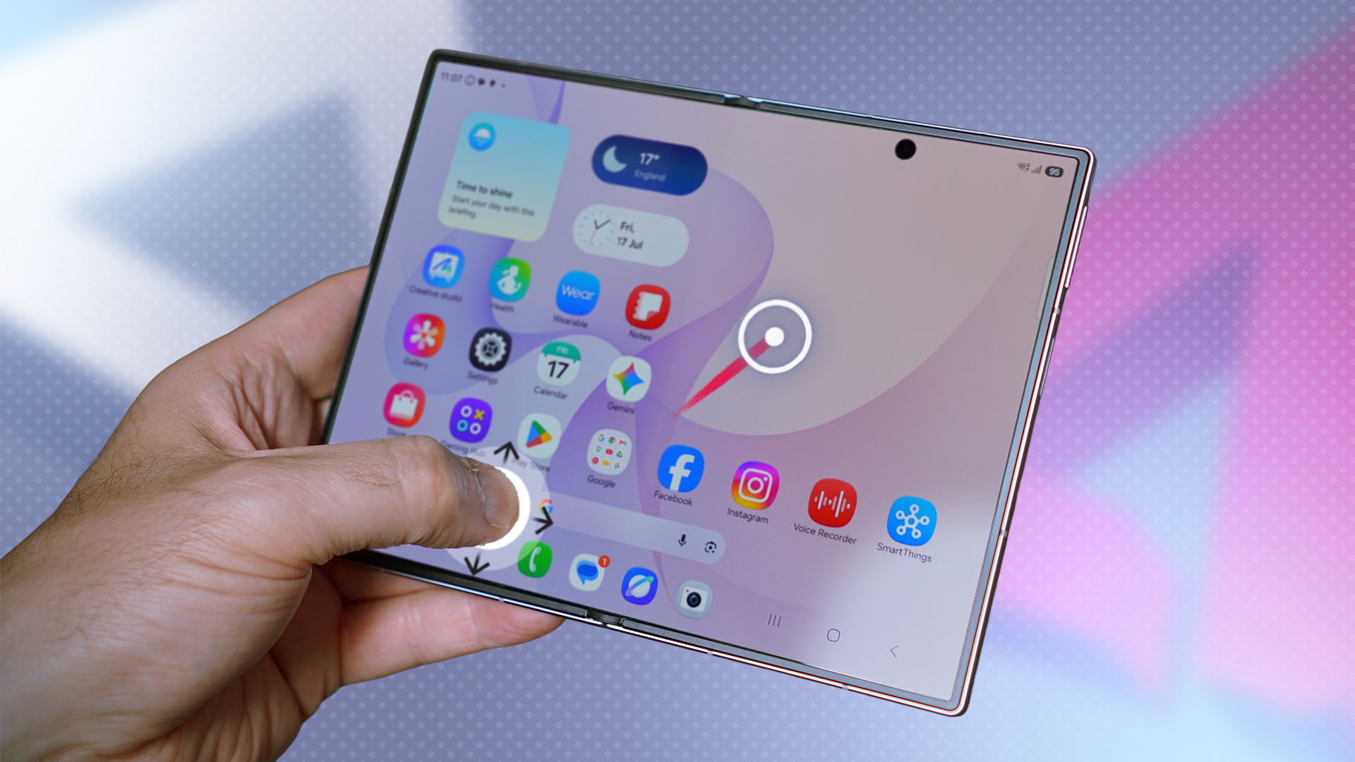 This app makes the Galaxy Z Fold 8 a one-handed device