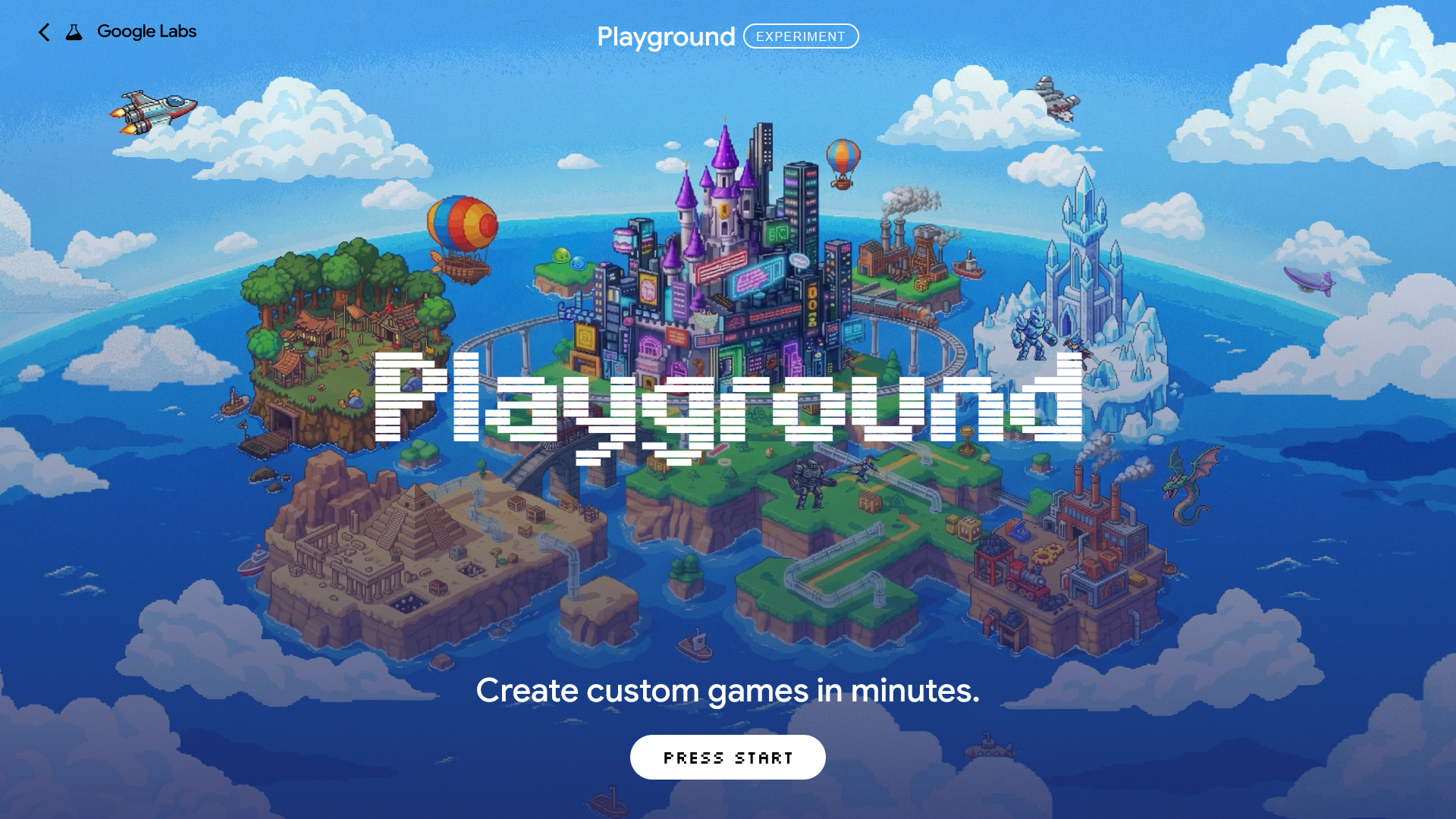 Google Playground convierte ideas en videojuegos jugables