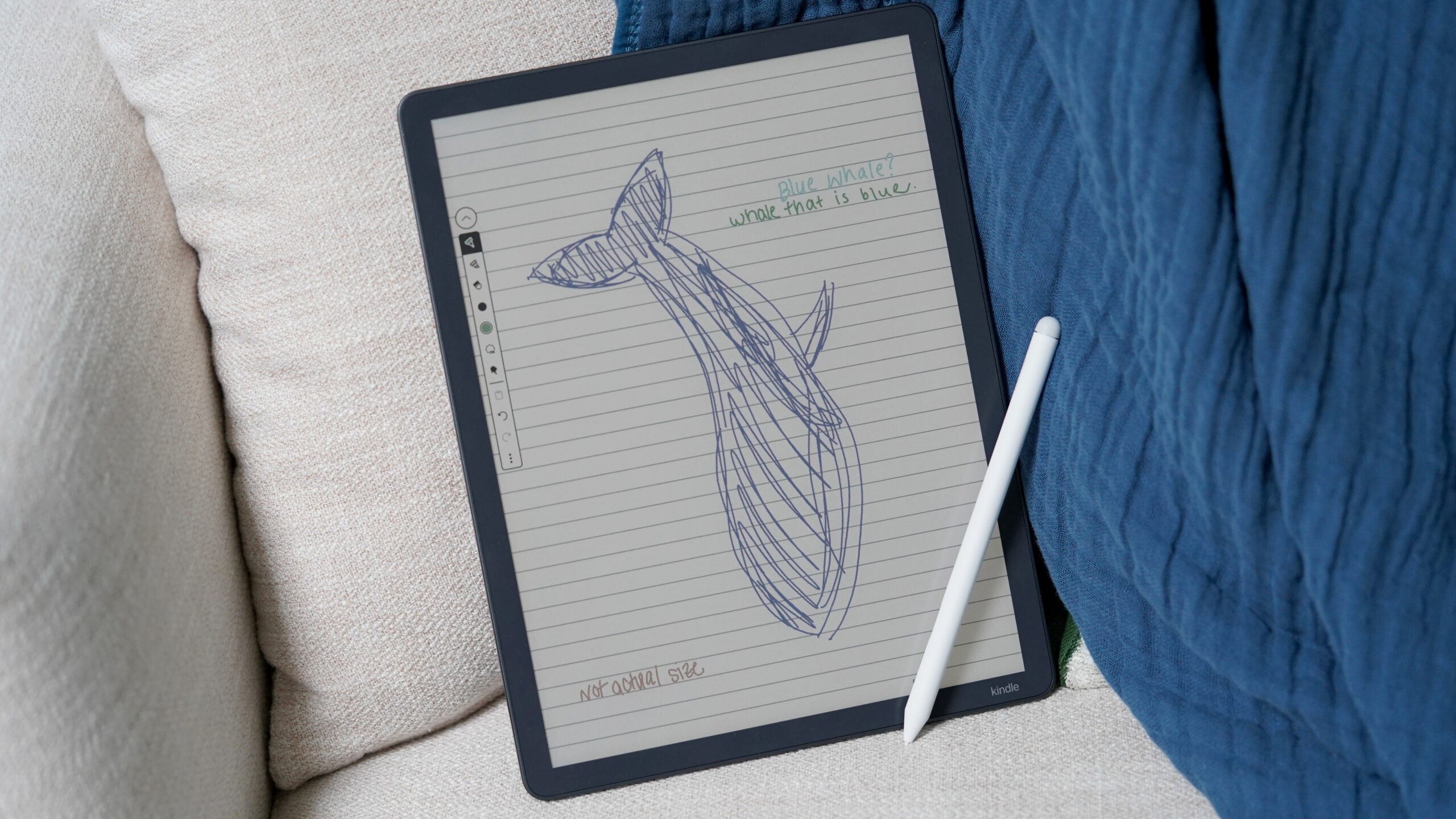Typing on the new Kindle Scribe is more effortless