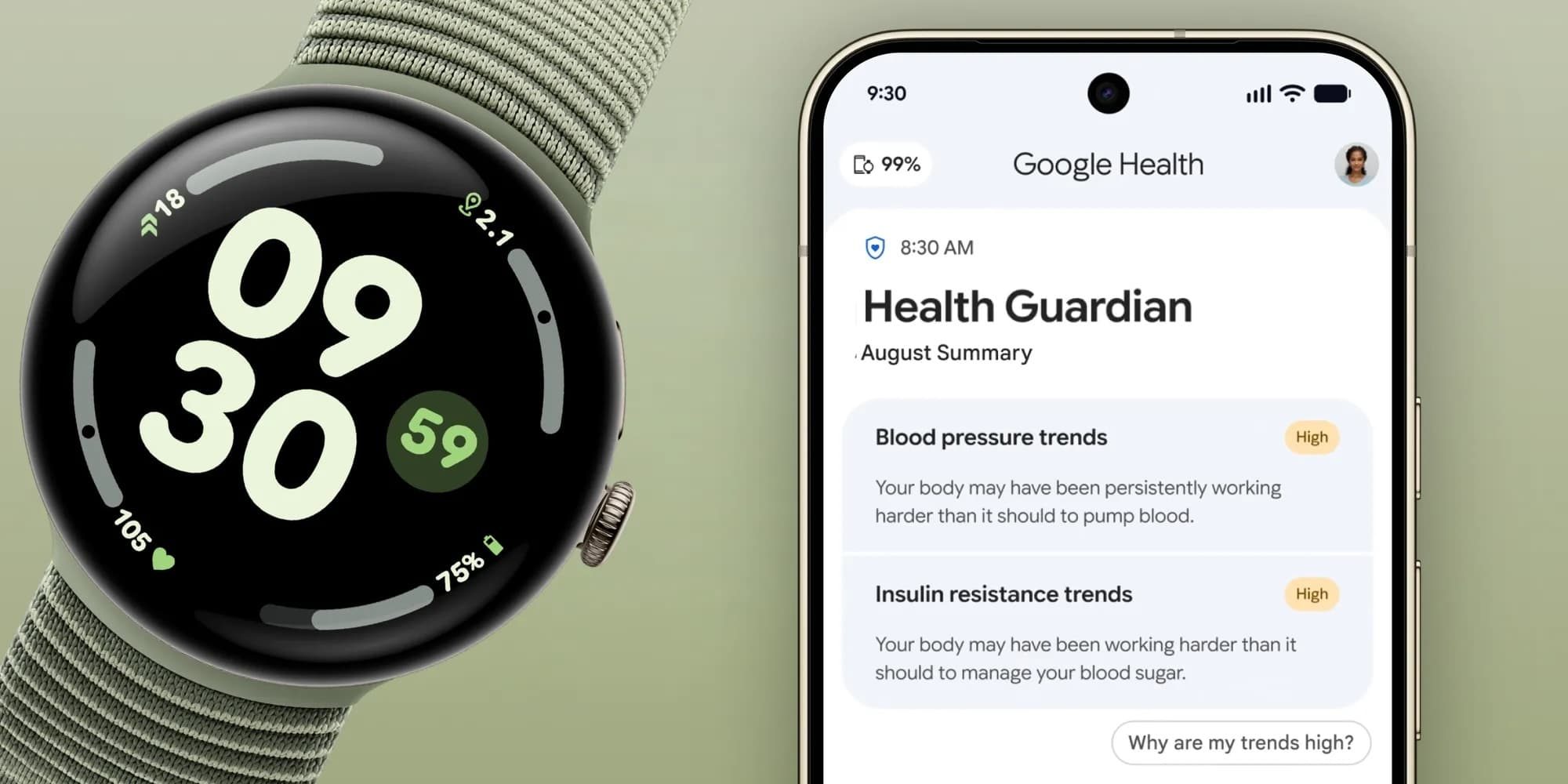 Google Health 5.09: Nuevas funciones para el Pixel Watch