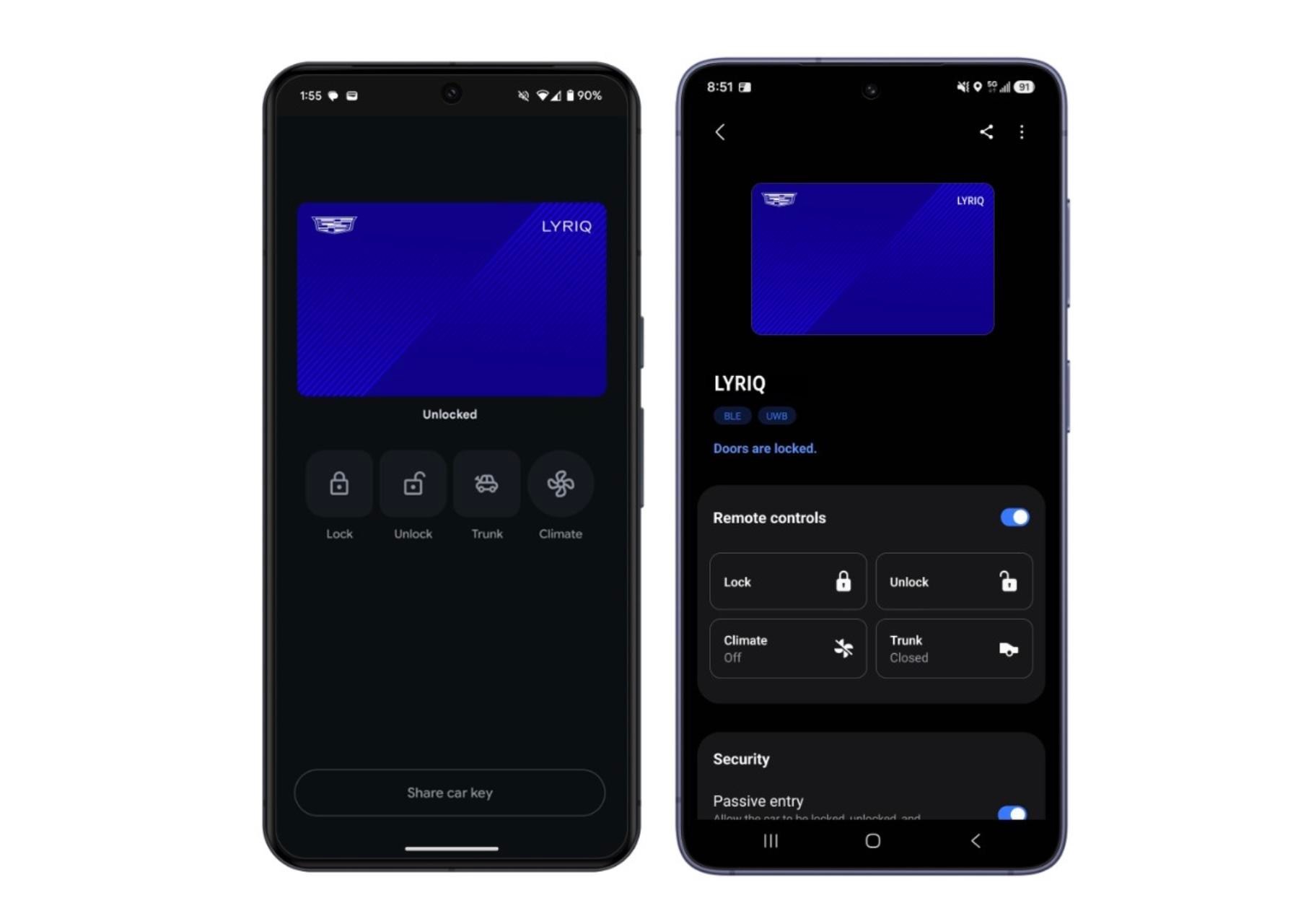 Samsung Wallet ahora desbloquea algunos coches GM