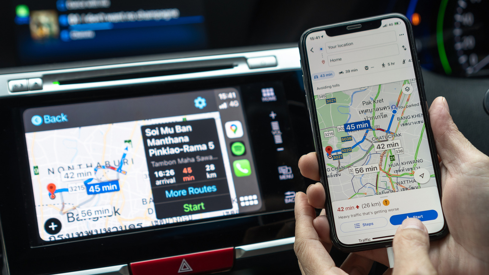 Enhance CarPlay navigation using Google Maps