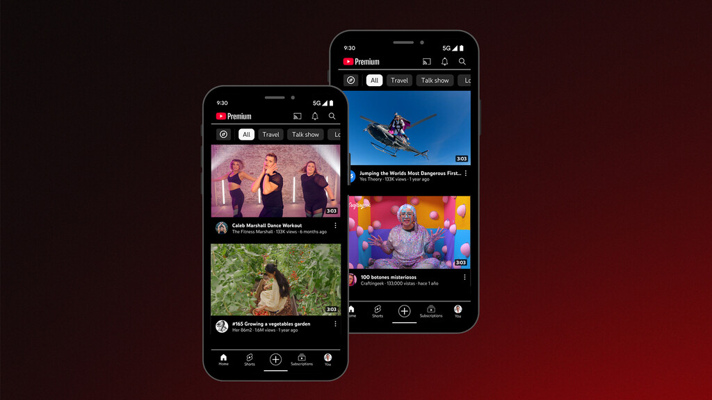 Vodafone regala dos meses de YouTube Premium Lite