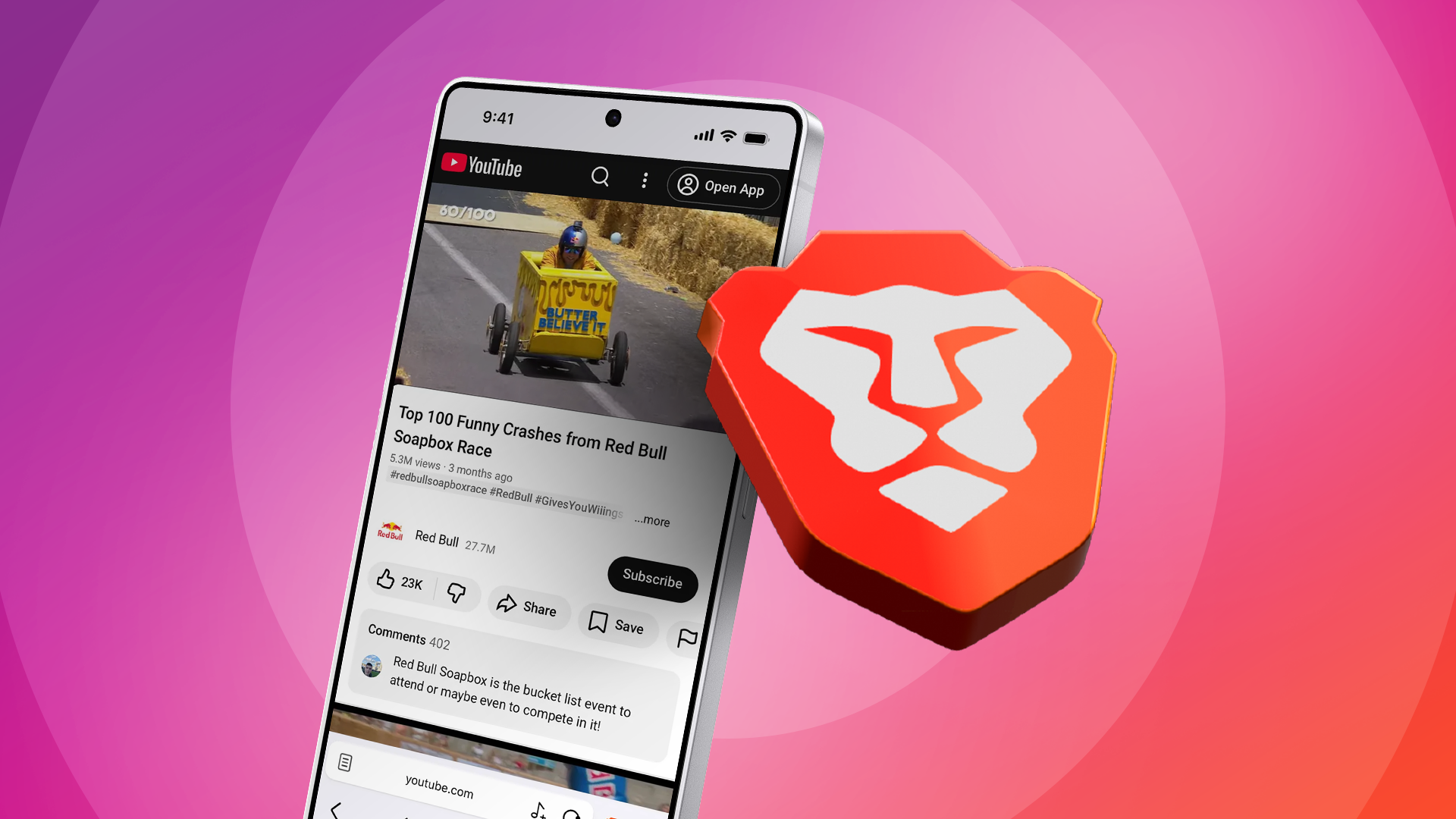 Brave: la alternativa ligera a YouTube con suscripción Premium