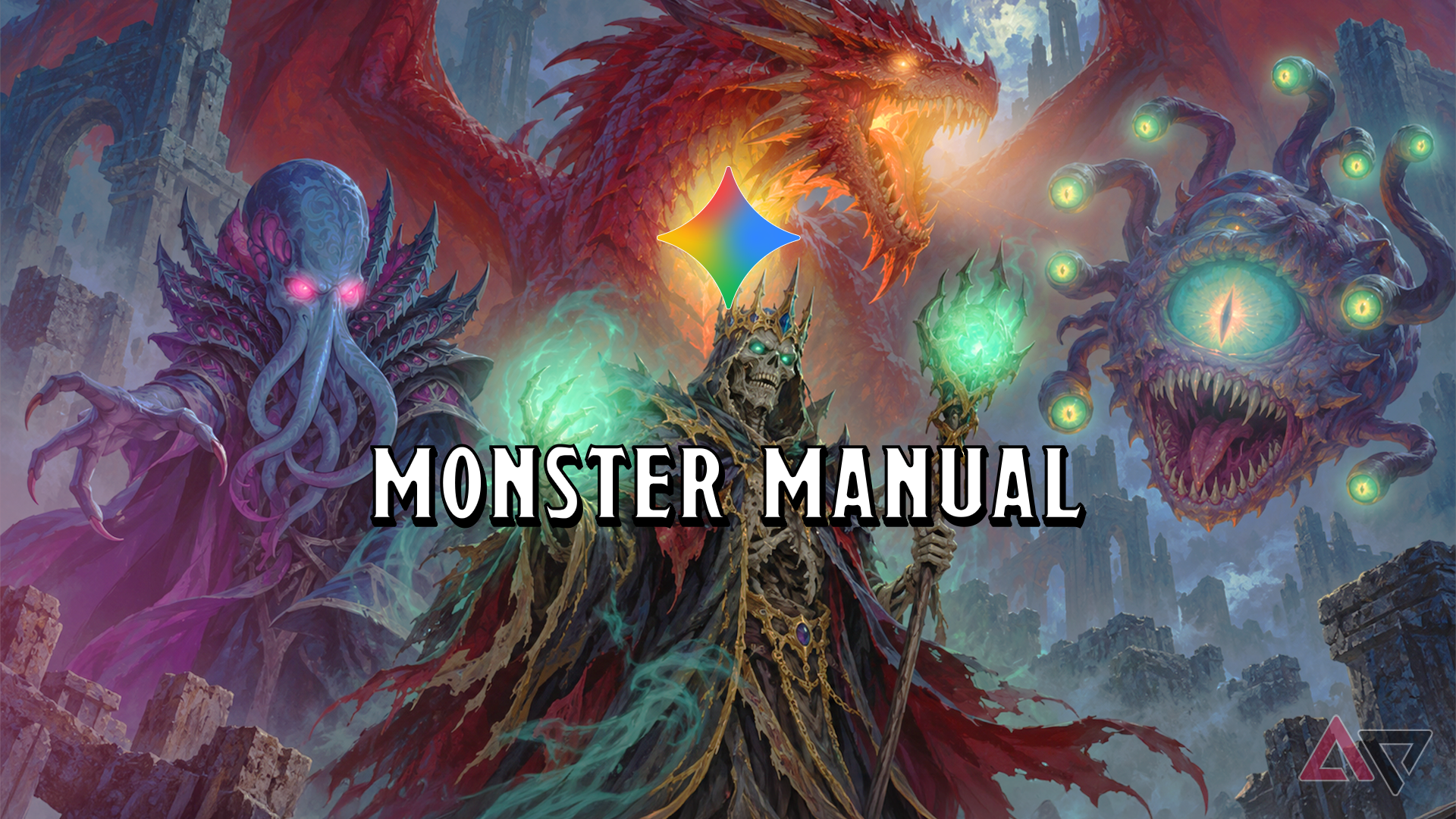 Digital Monster Manual for D&D Created in Google Canvas
