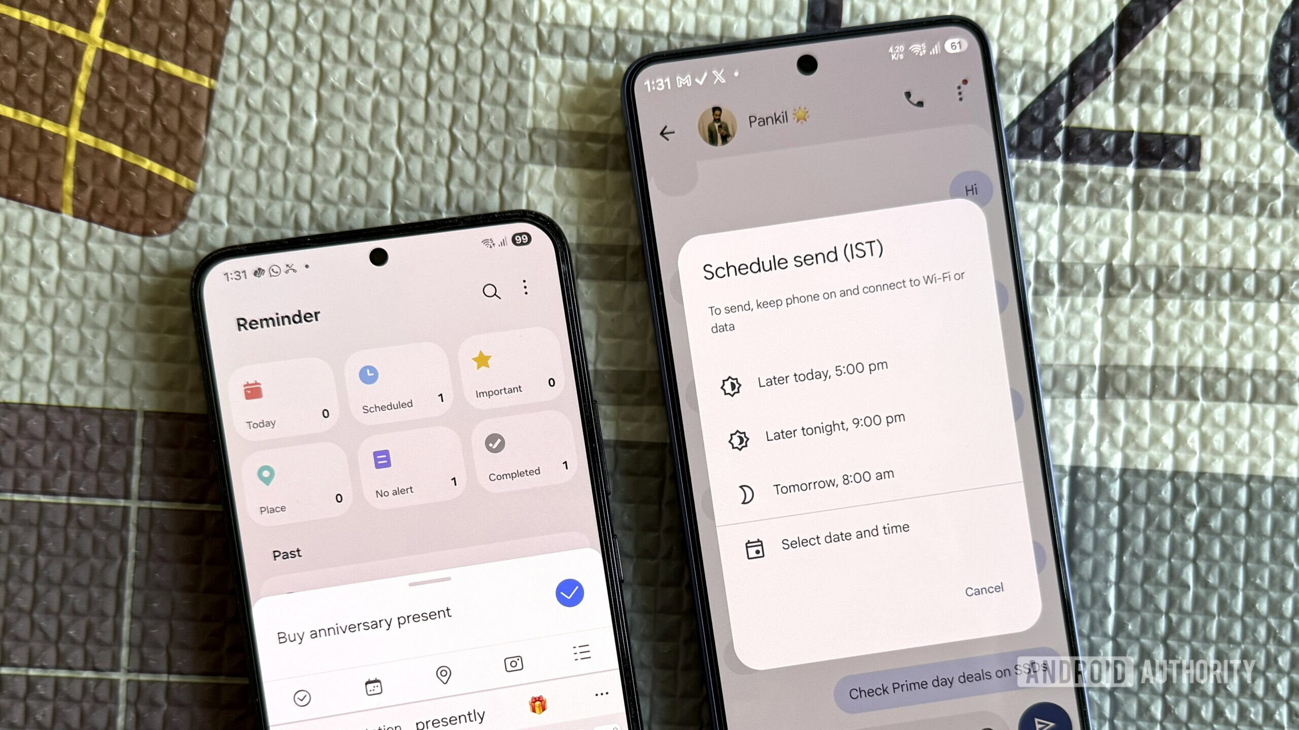 Usa Google Messages como recordatorio eficaz