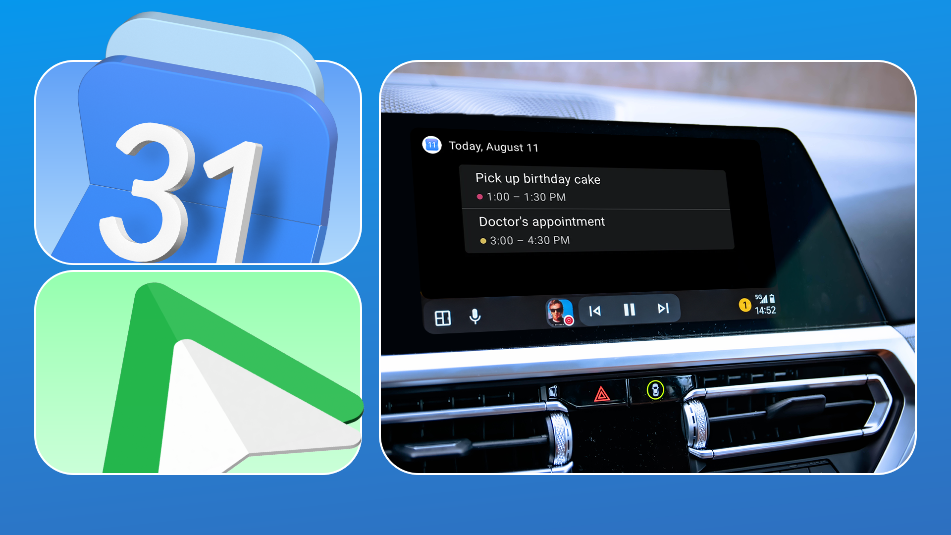 Google Calendar in Android Auto: a useful navigation shortcut