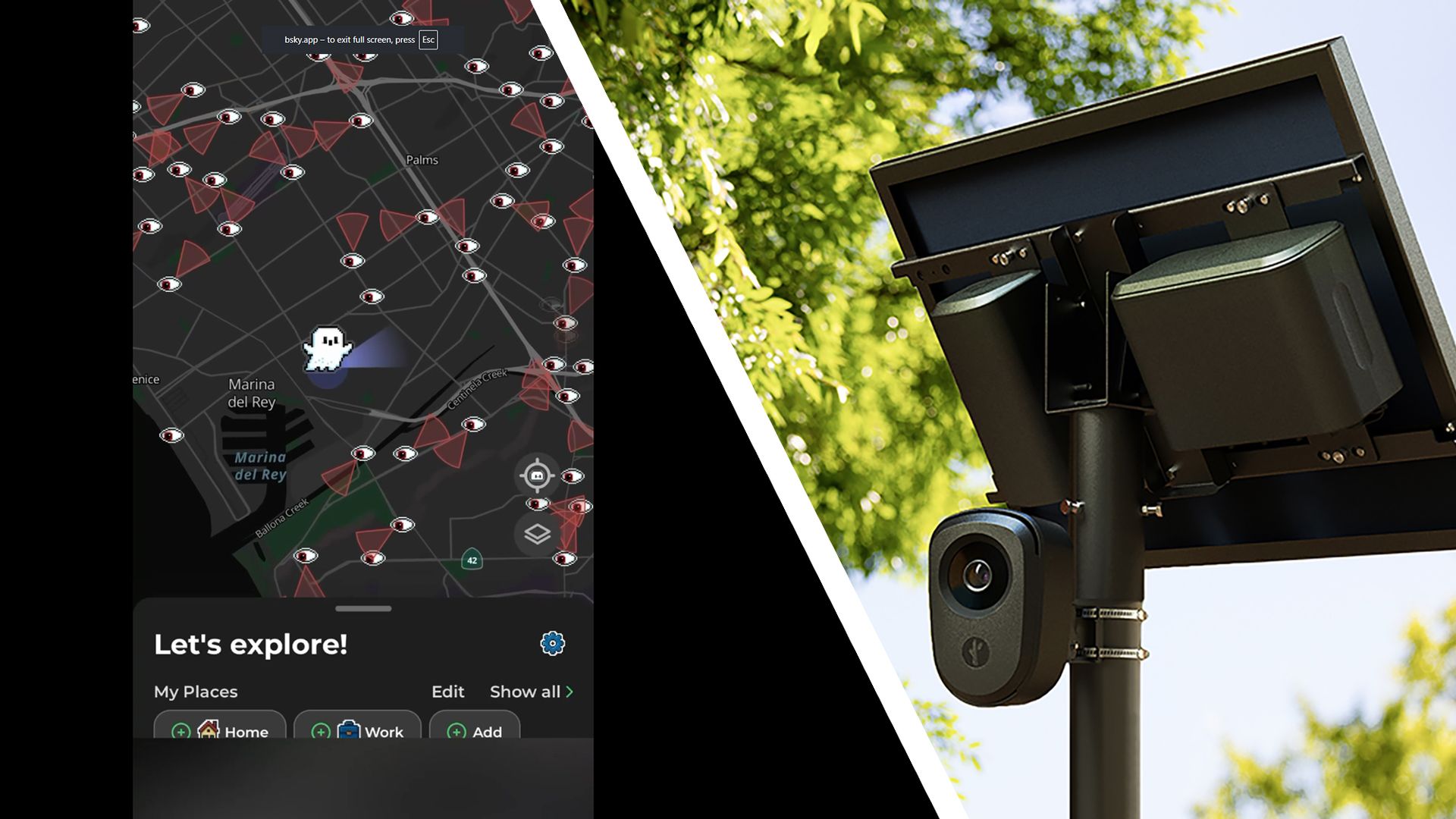 MapQuest añade capa de vigilancia con cámaras Flock