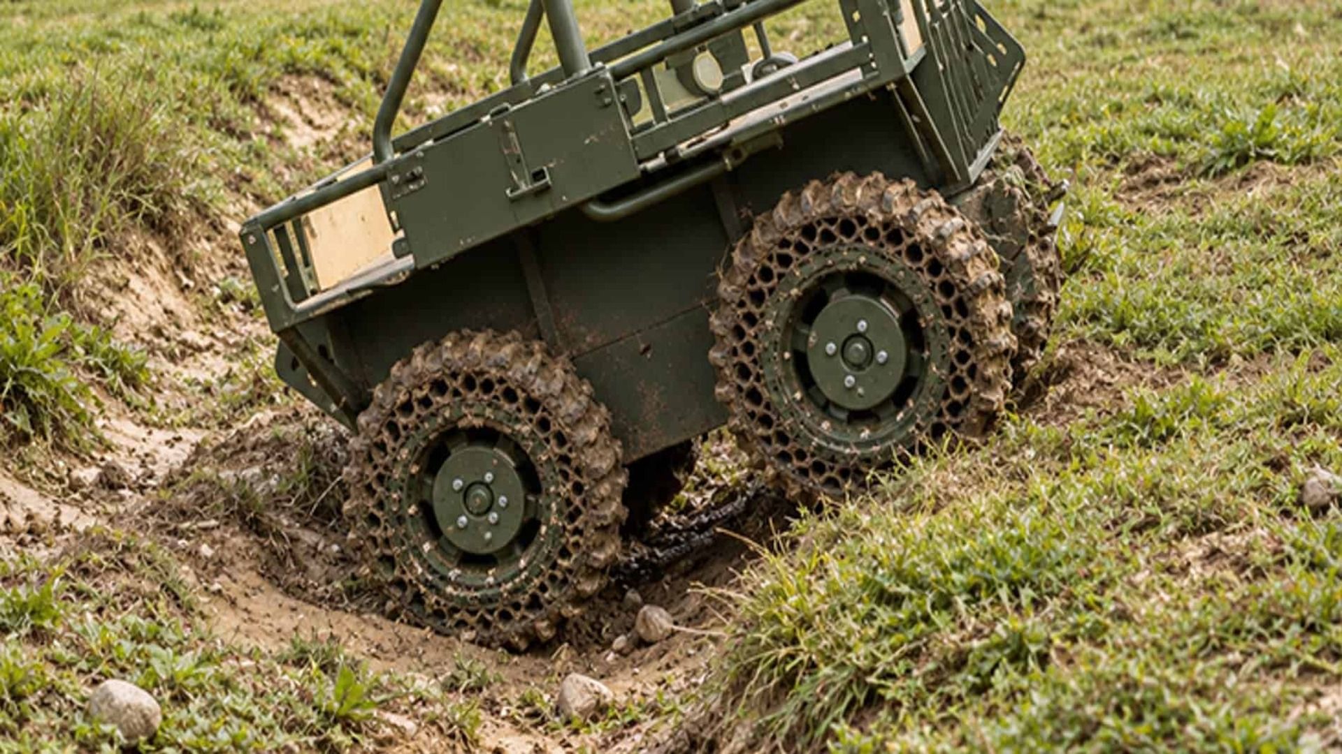 Ruedas 3D sin inflar: un cambio para robots en Ucrania