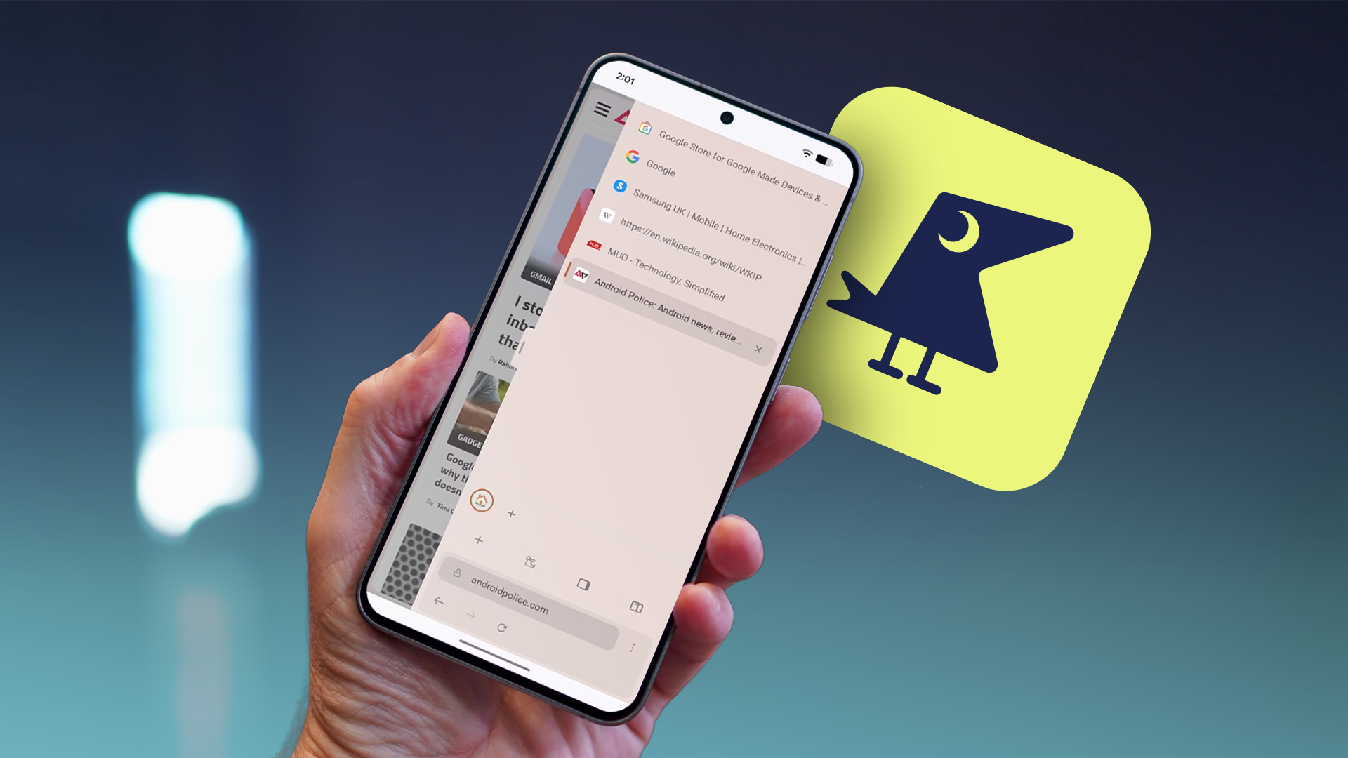 Sideraven: pestañas verticales en móviles, mi navegador favorito