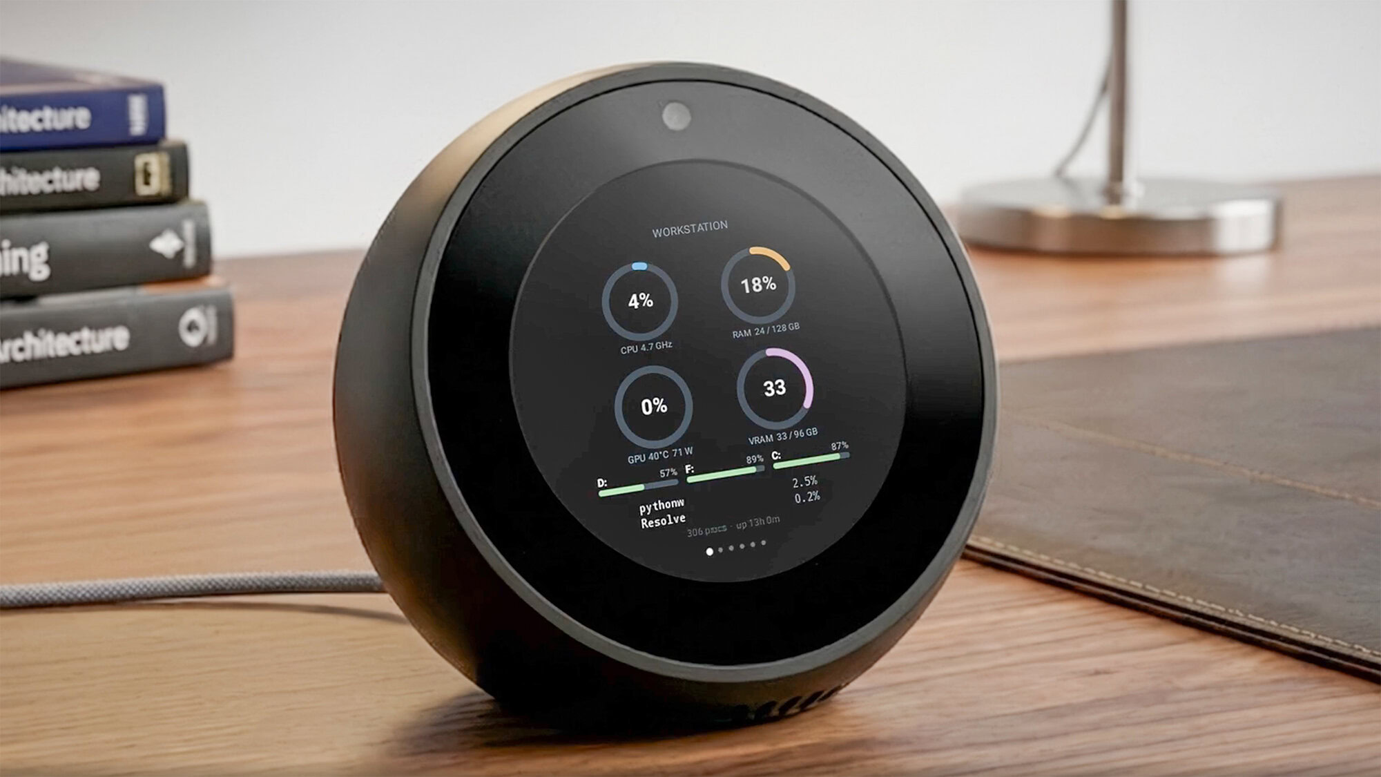 Modified Echo Spot runs custom Android skin