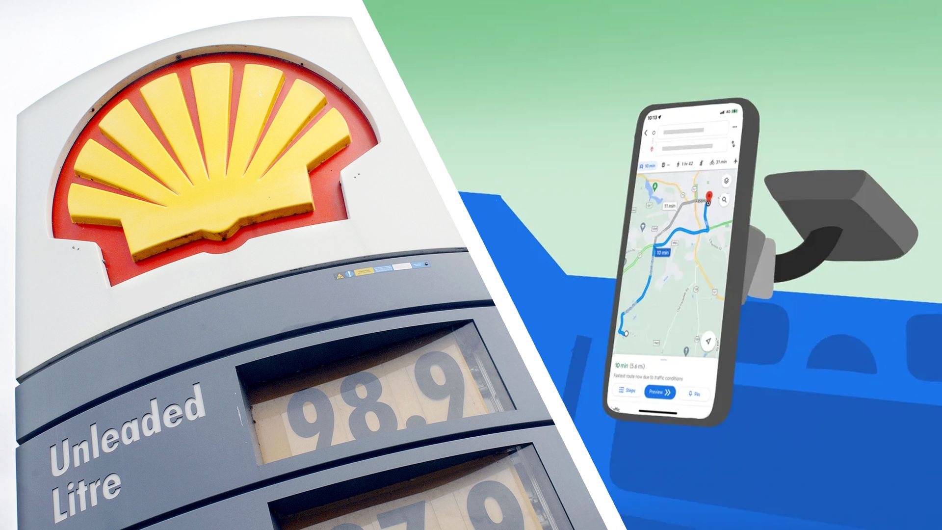 Fuel prices in Google Maps and Waze for UK drivers