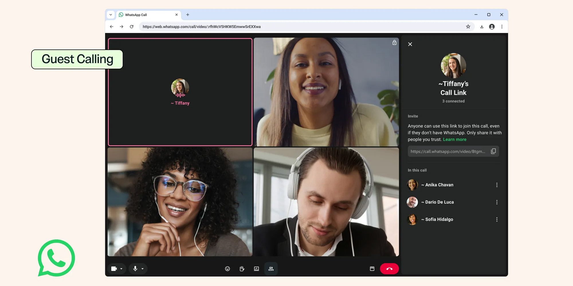 WhatsApp introduces guest calling to rival Zoom and Meet